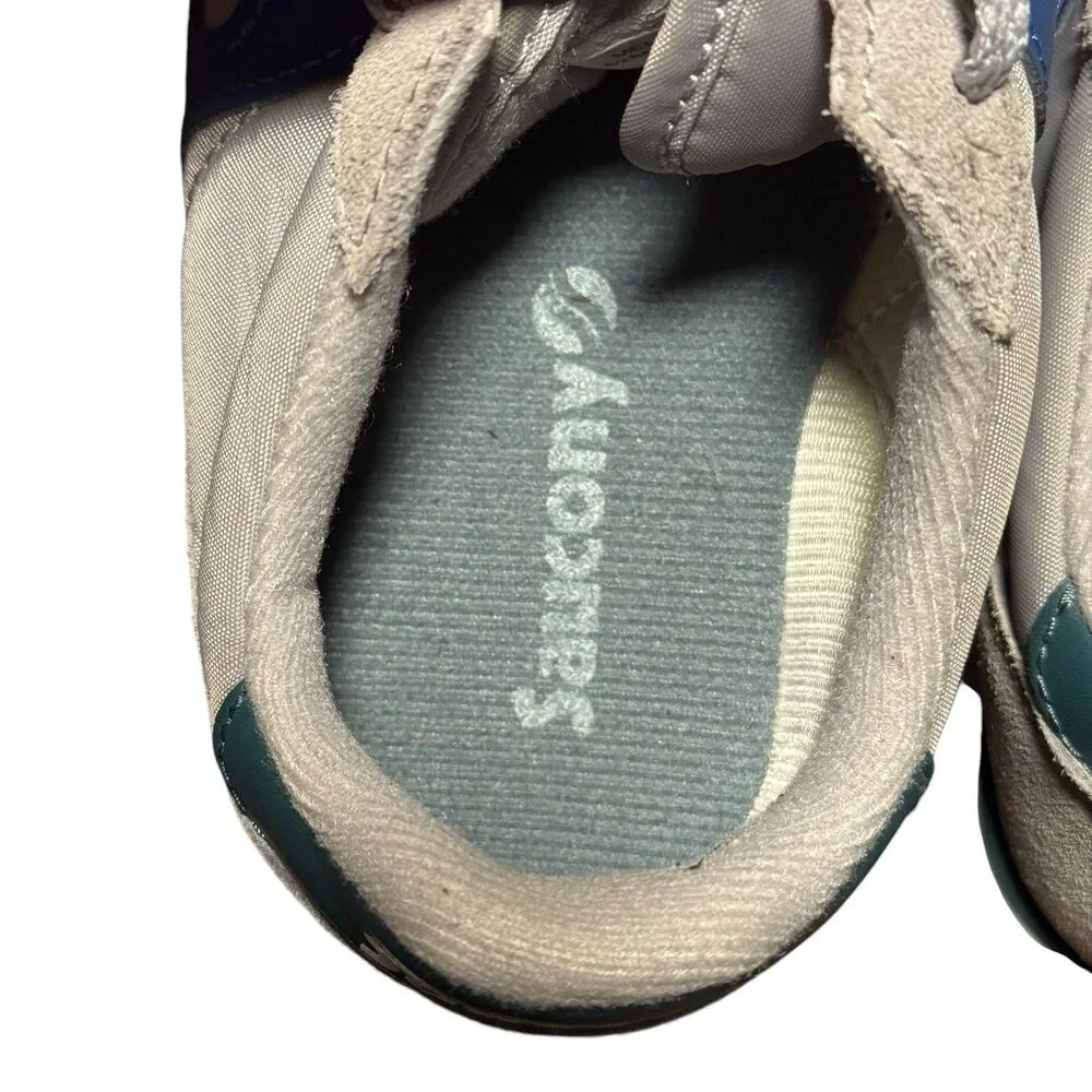 Saucony Jazz Low Pro Blue Gray Sneakers Mens Size 5 Classic Retro Running Shoes